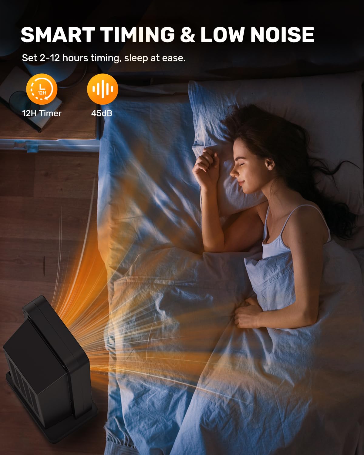 Vynoblip 2000W Heating Ceramic Portable Heater with Remote Control - Black DEMO