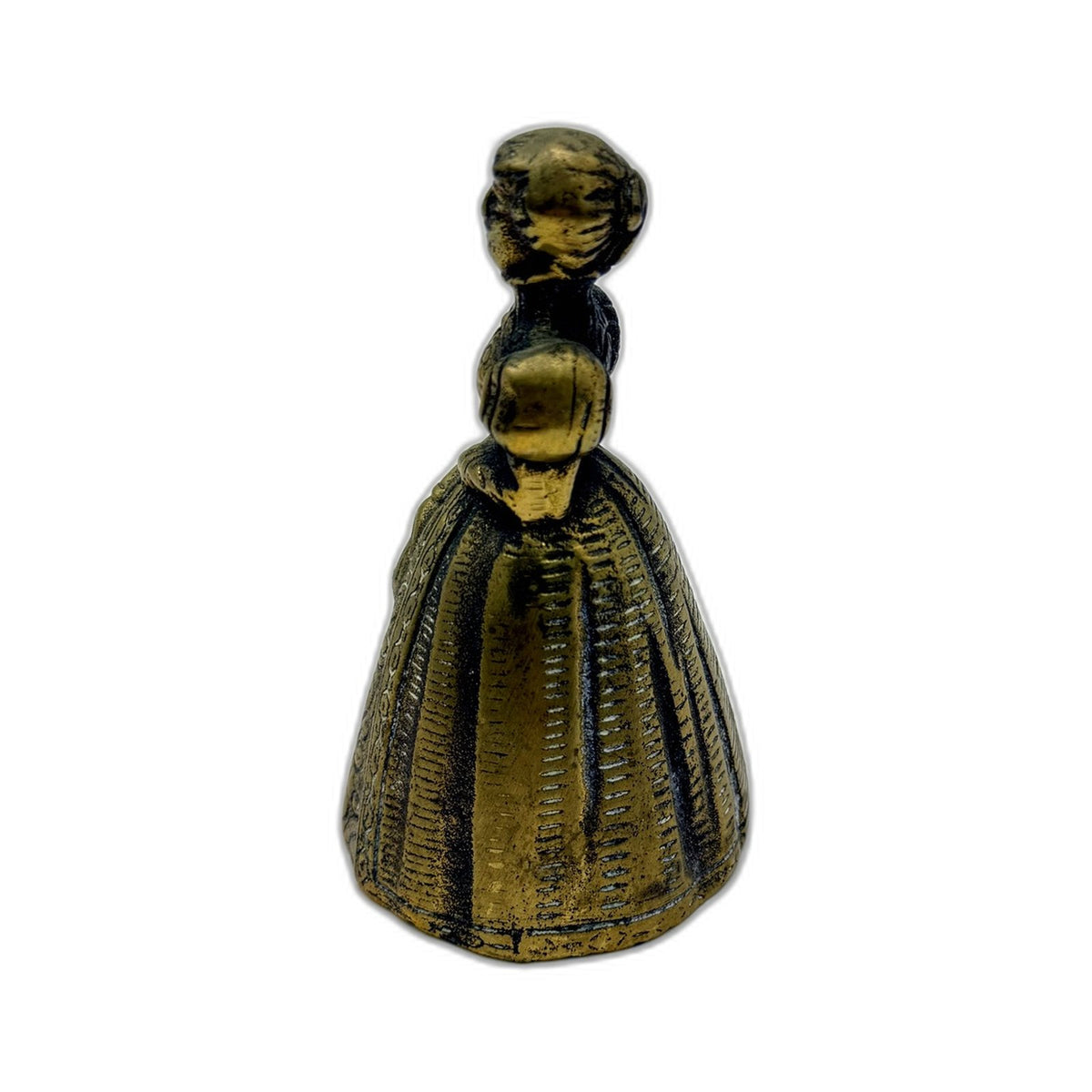 VINTAGE Brass Decorative Bell Ornate Victorian Antique Style Gold 10cm