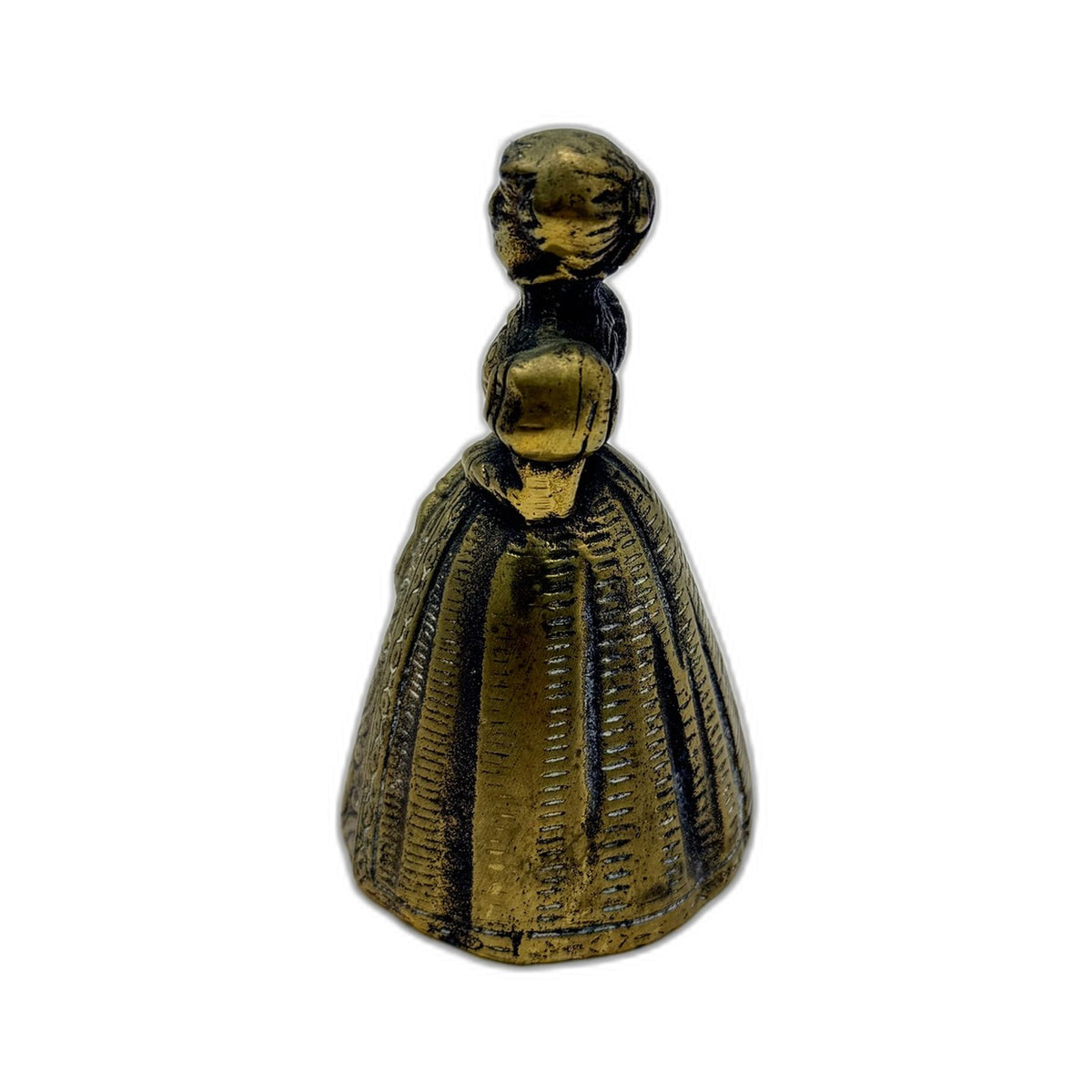 VINTAGE Brass Decorative Bell Ornate Victorian Antique Style Gold 10cm