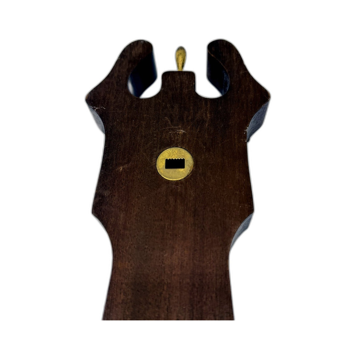 VINTAGE Stockburger Barometer Tri Function Dark Wood Brass 60cm Wall Decor