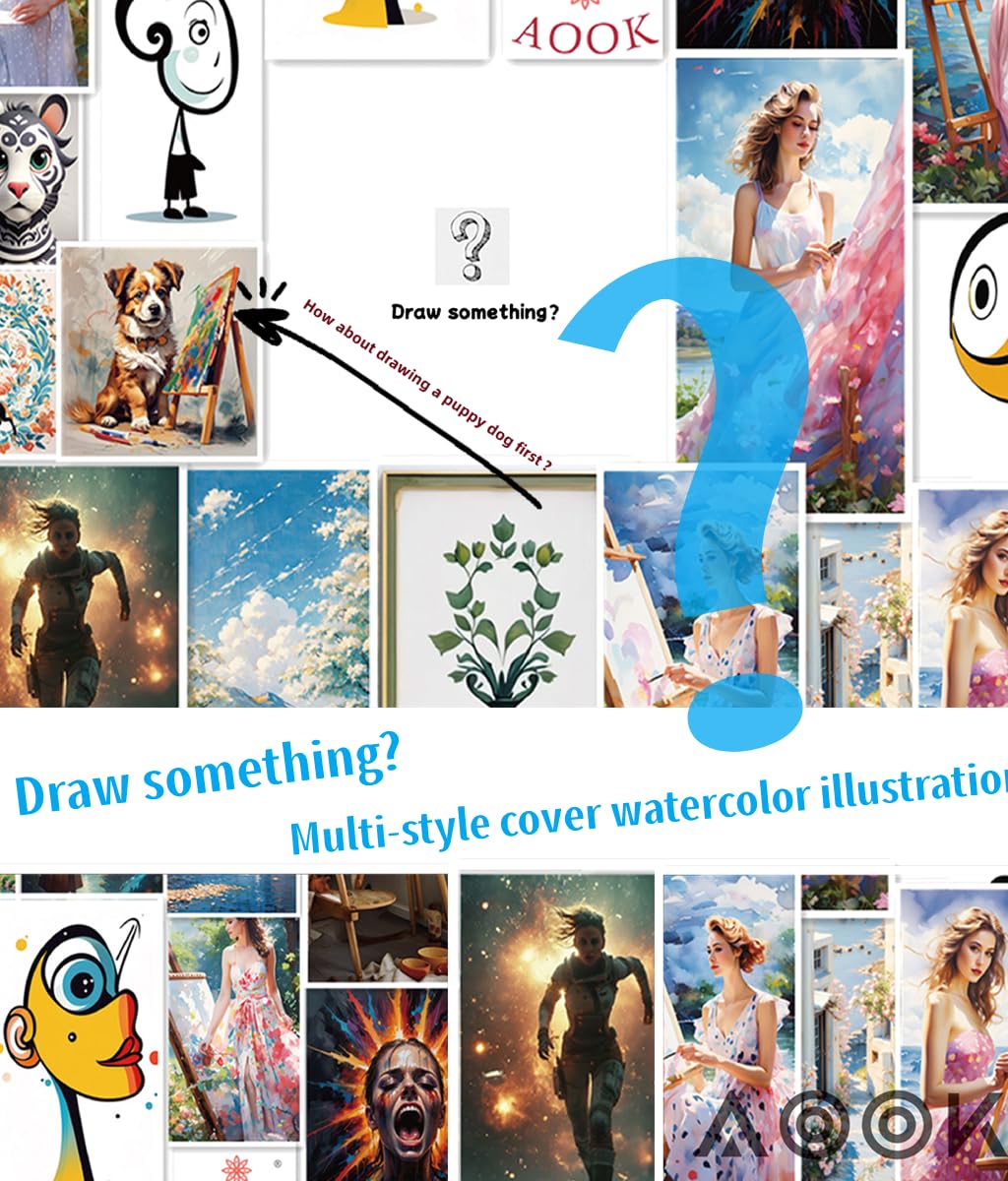 AOOK Watercolor A3 Paper Pad 140lb Mixed Media Art 20 Sheets 2 Pack NEW