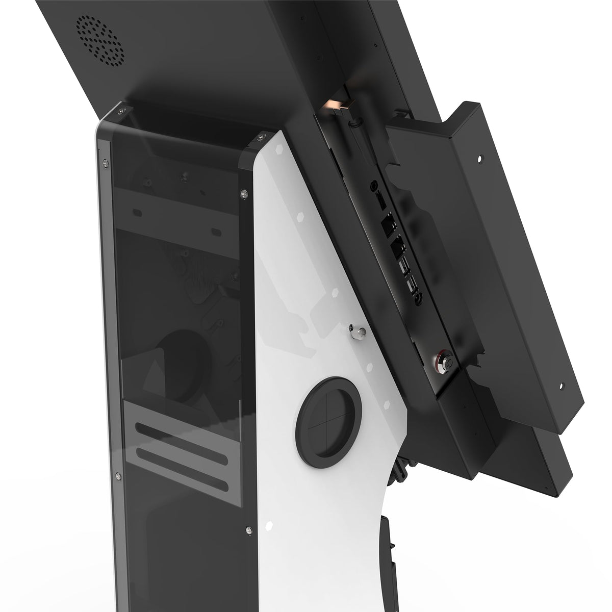 Beelta White & Black Stands iPad Kiosk Countertop Stand Secure Display Mount NEW