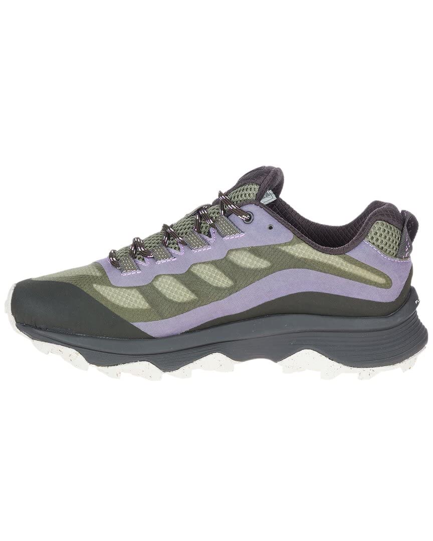 Merrell Moab Speed Lichen Mauve Green Trekking Hiking Shoes Women US 8 NEW