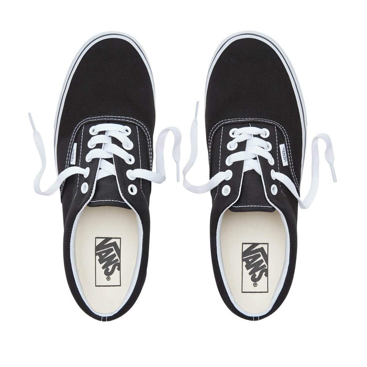 Vans Authentic Black and White Classic Trainers Skate Sneakers Mens US 4 NEW