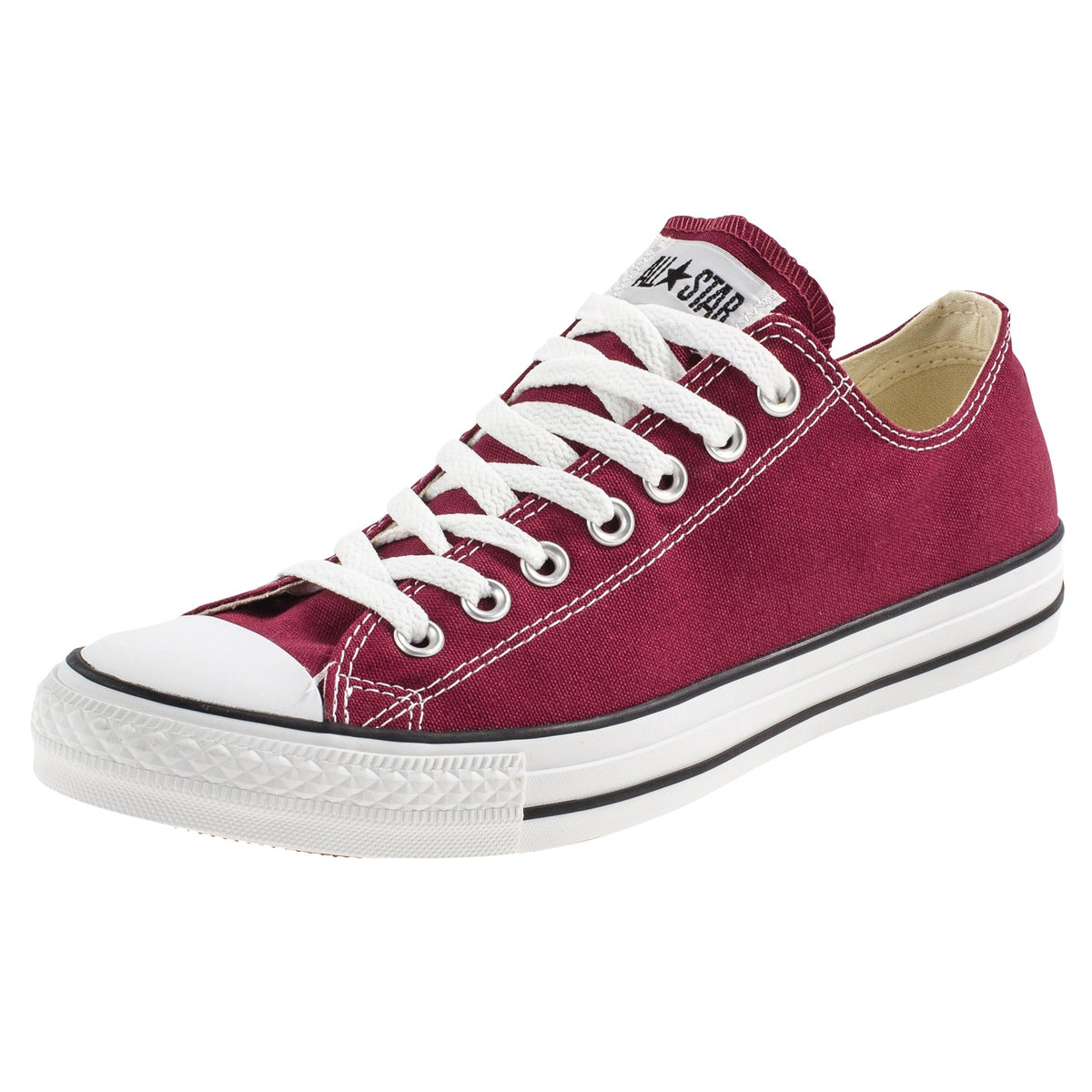 Converse Chuck Taylor All Star Maroon Canvas Trainers Classic Mens US 10 NEW