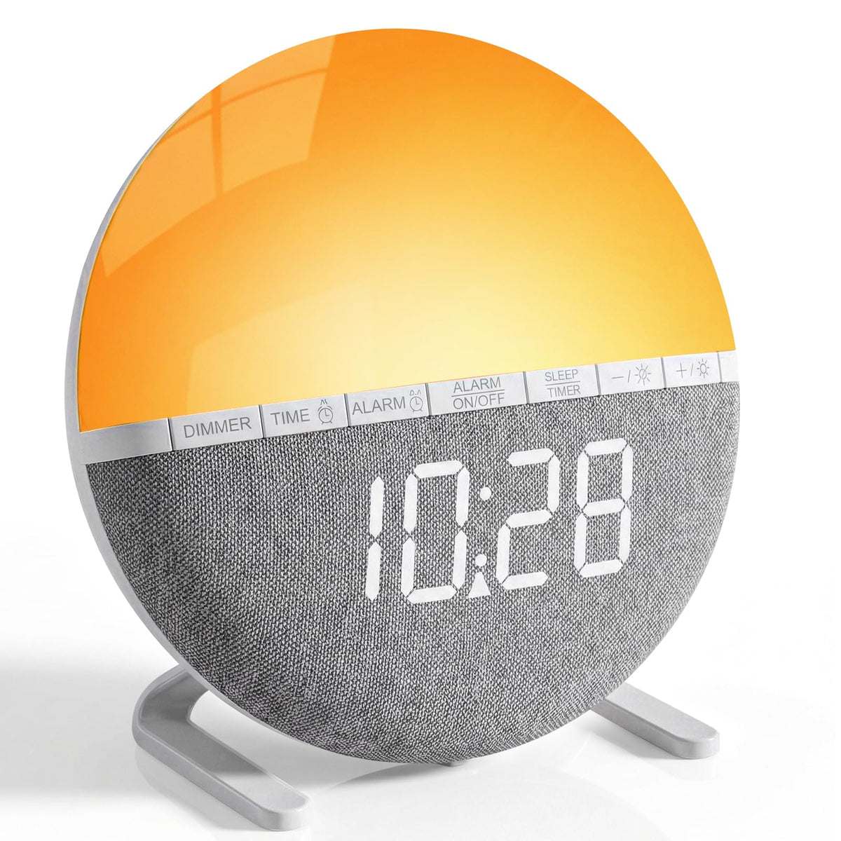 LeCoirrax Grey Sunrise Alarm Clock with Wake Up Light Simulation DEMO