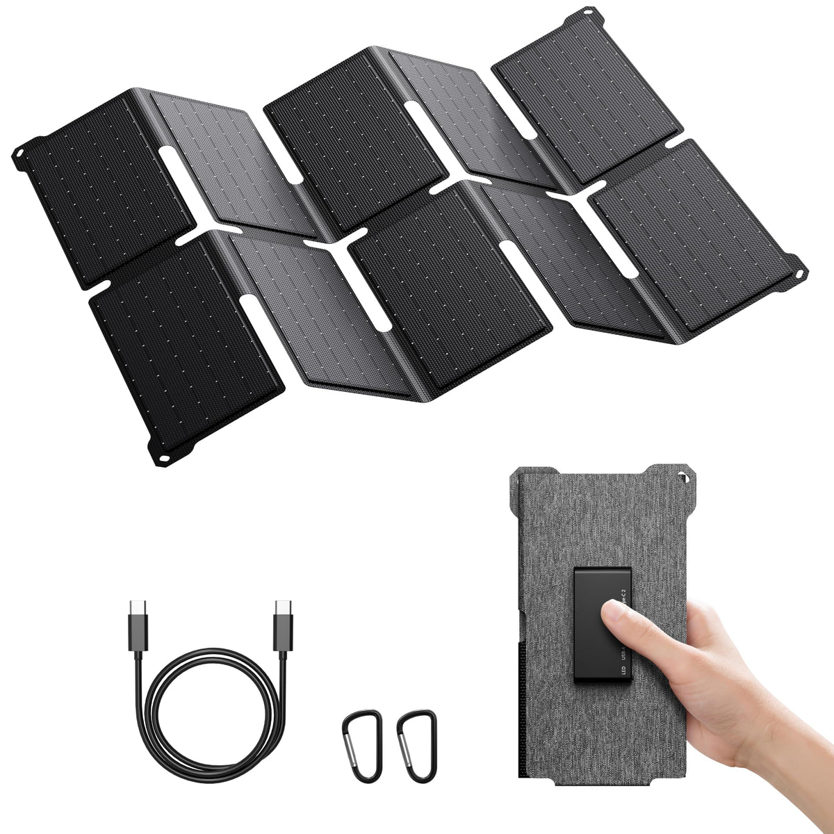 BigBlue Portable 35W Solar Panel Charger with USB-A PD 25W DEMO