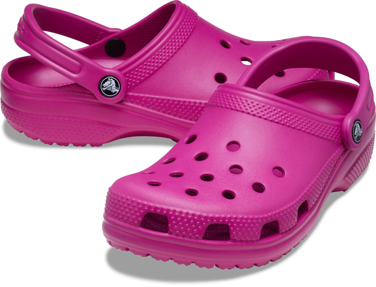 Crocs Classic Fuchsia Pink Clogs Lightweight Comfortable Shoes Unisex M4 W6 NEW