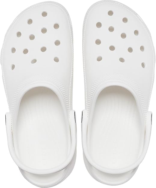 Crocs Classic Clogs Platform Clog White Comfortable Slip-On Shoes Women US 6 NEW