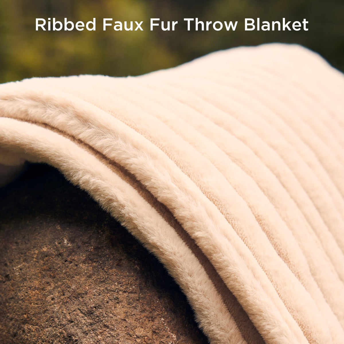 GOTCOZY Electric Heated Faux Fur Blanket Eggnog Beige Throw 130 x 160cm DEMO