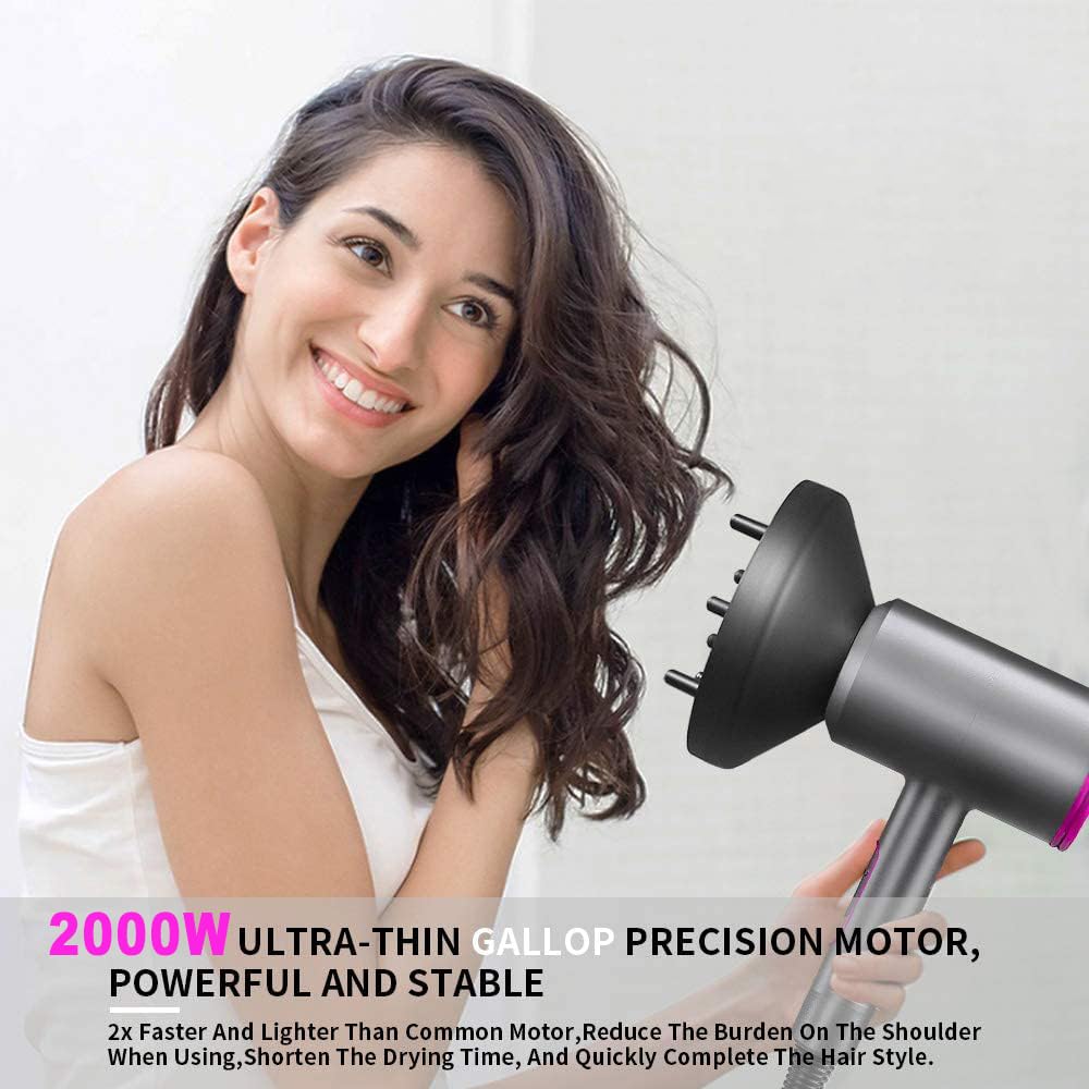 Tamefox Professional Hair Dryer 2000W Ionic Black with Nozzles DEMO