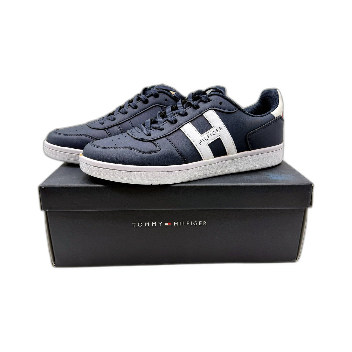 Tommy Hilfiger Mens TM Leman Low-Top Sneaker Navy Blue US 11 NEW
