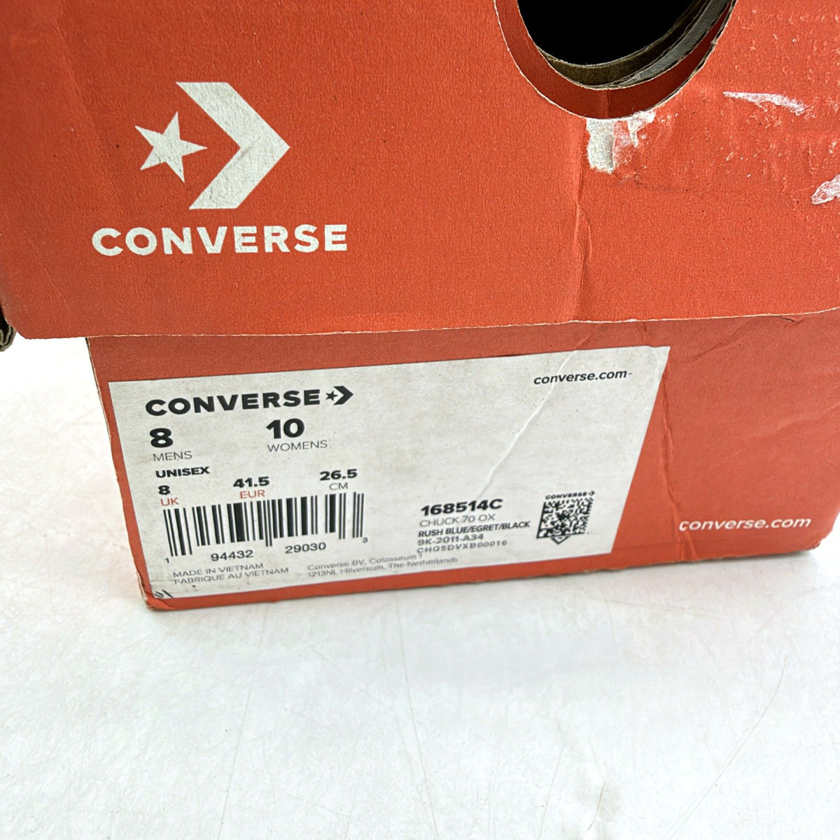 Converse Chuck 70 Canvas Low Top Sneaker Rush Blue Unisex Size US M8 W10 NEW