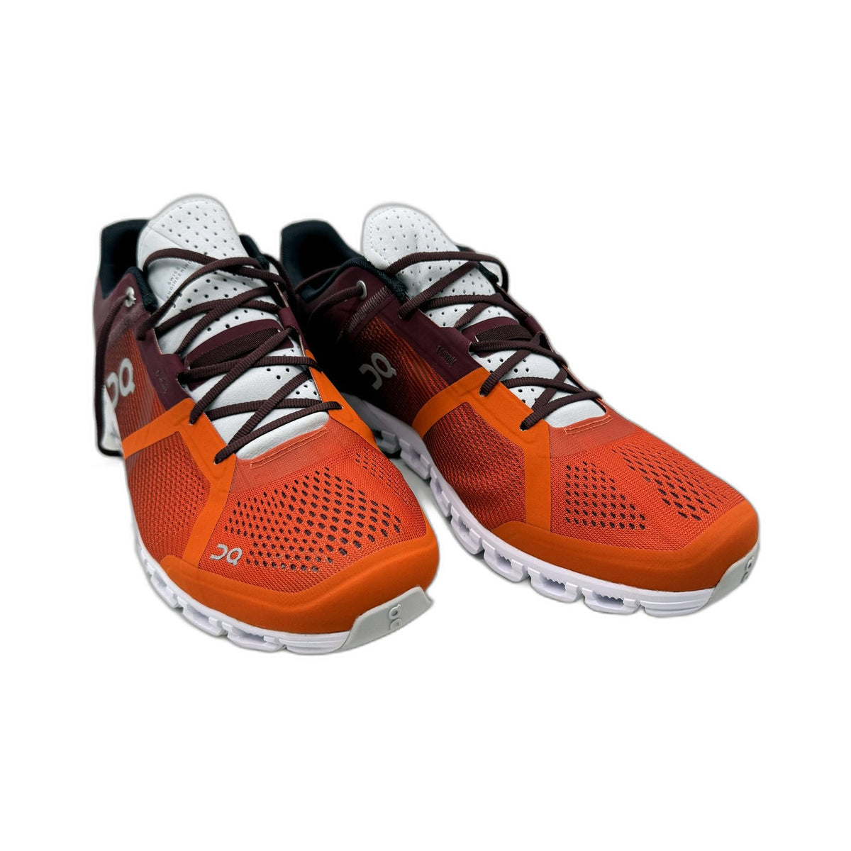 On Cloudflow Orange Burgandy Flare Dawn Running Shoe Mens US 10.5 NEW
