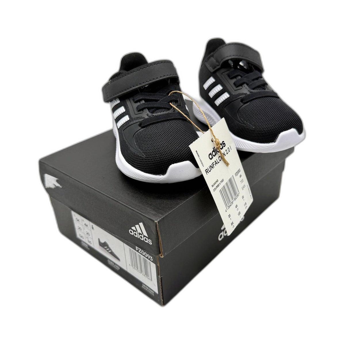 Adidas Unisex Runfalcon 2.0 Children's Running Shoes Black Toddler Size US 5 NEW