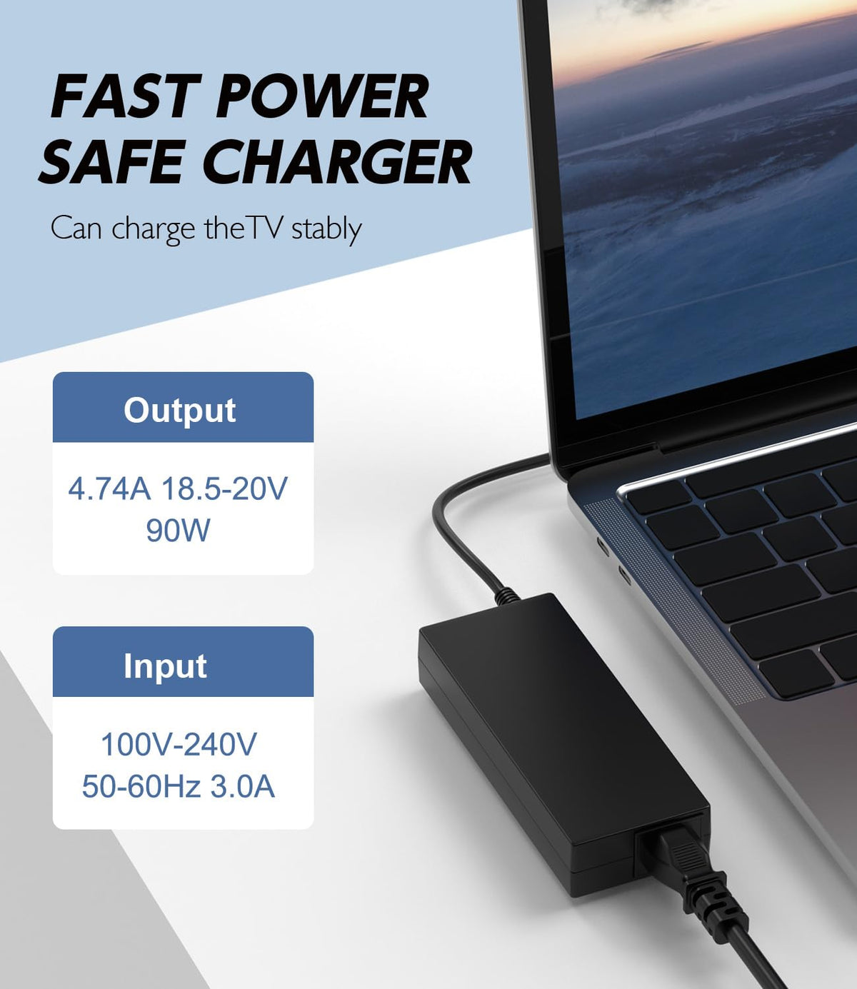 Shefor 90W Universal Laptop Charger 19V 20V Power Adapter NEW