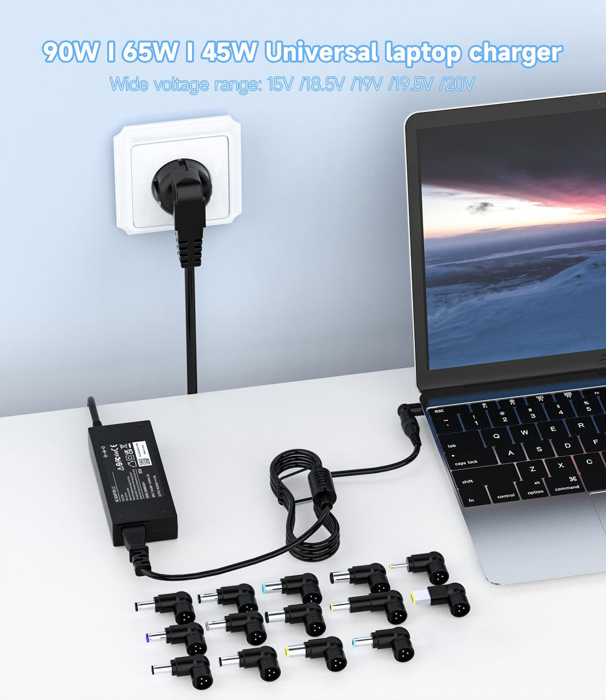 Shefor 90W Universal Laptop Charger 19V 20V Power Adapter NEW