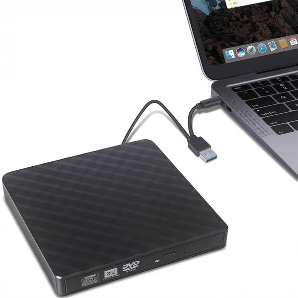 ZenLay USB DVD Players 3.0 External CD DVD Drive Burner for Laptop - Black DEMO