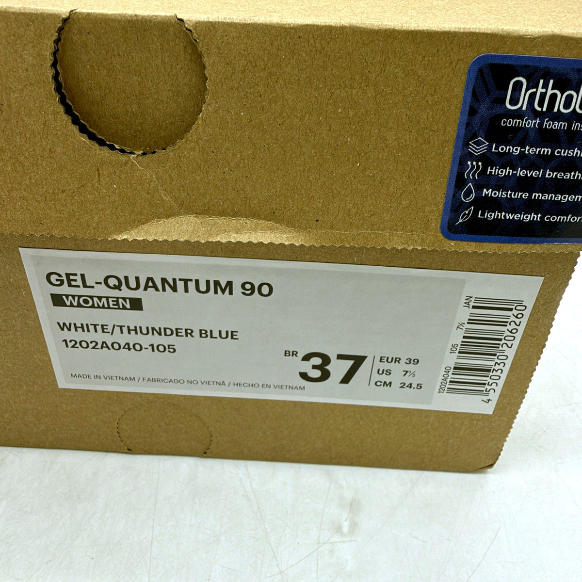 ASICS Womens GEL-QUANTUM 90 Running Shoe Multi Color Thunder US 7.5 NEW