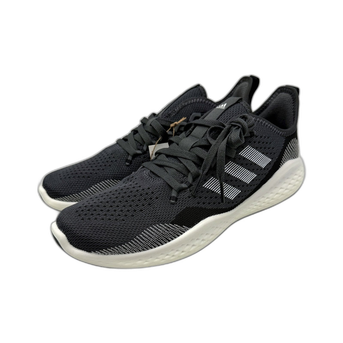 Adidas Fluidflow 2.0 Running Shoe Black White Boost Mens Size US 11.5 NEW