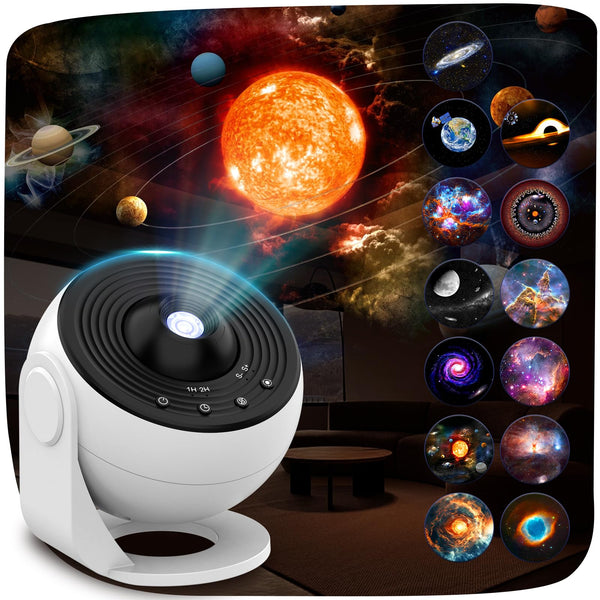 Nawchedo Galaxy Projector 13 in 1 Black Home Planetarium Night Light DEMO