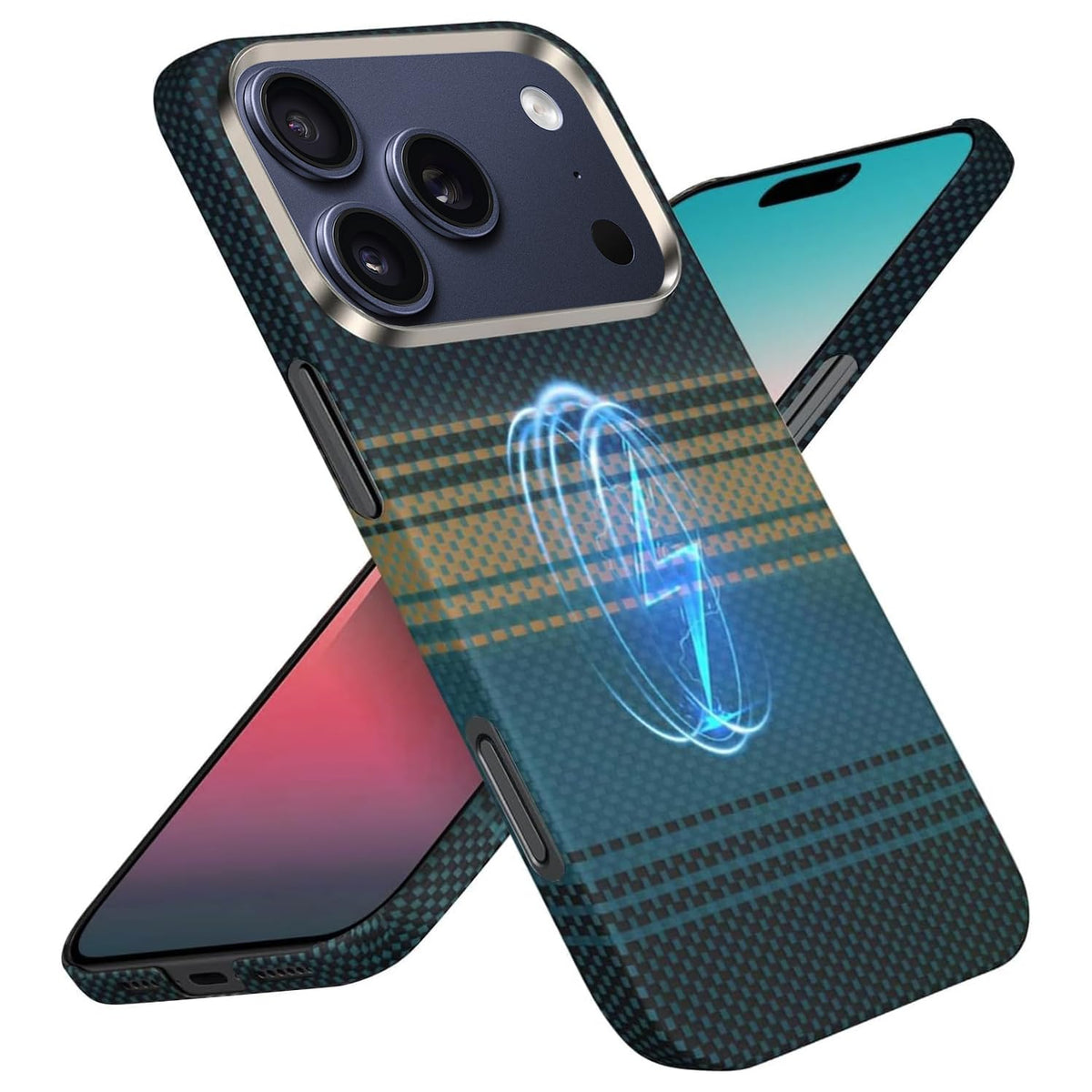 Adando iPhone Basic Cases 17 Pro Max Slim Magnetic Case - Moonrise Blue NEW