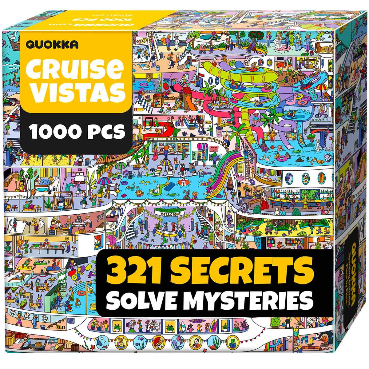 QUOKKA 1000 Piece Jigsaw Puzzle Cruise Vista Adult Brain Teaser Game NEW
