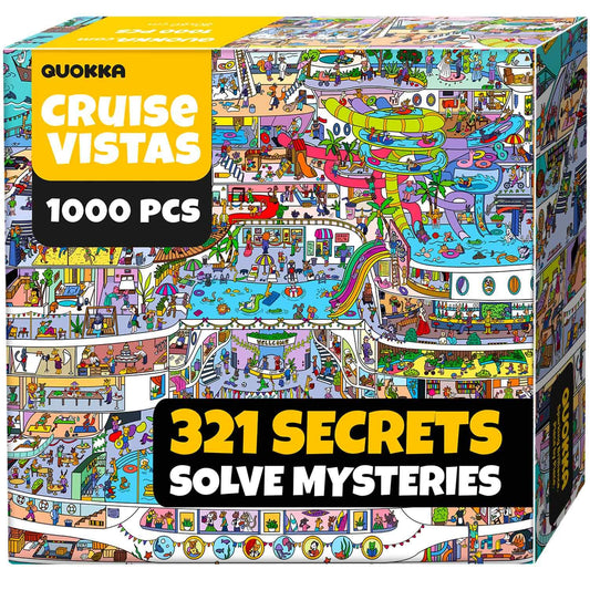 QUOKKA 1000 Piece Jigsaw Puzzle Cruise Vista Adult Brain Teaser Game NEW