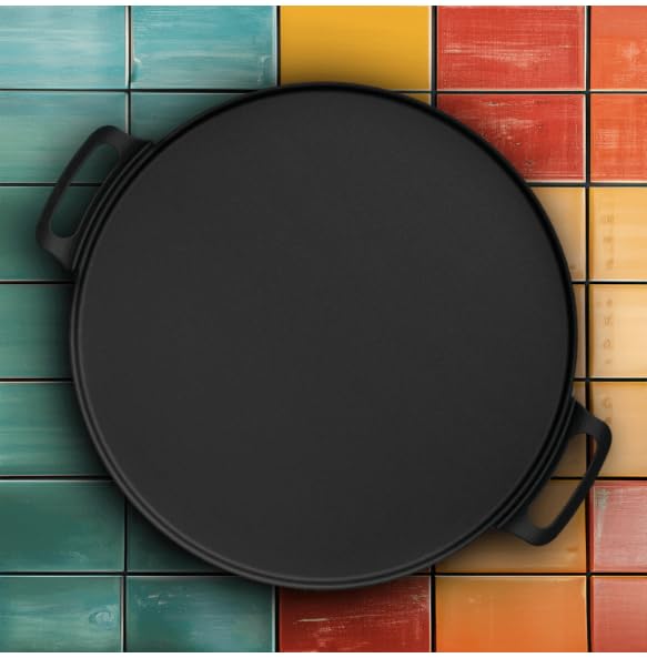 Roca Black Cast Iron Crepe Pan - Heavy Duty Pre-Seasoned 30cm DEMO