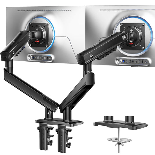 HUANUO FlowLift Pro Dual Monitor Arm for 13-32 Inch - New Black DEMO