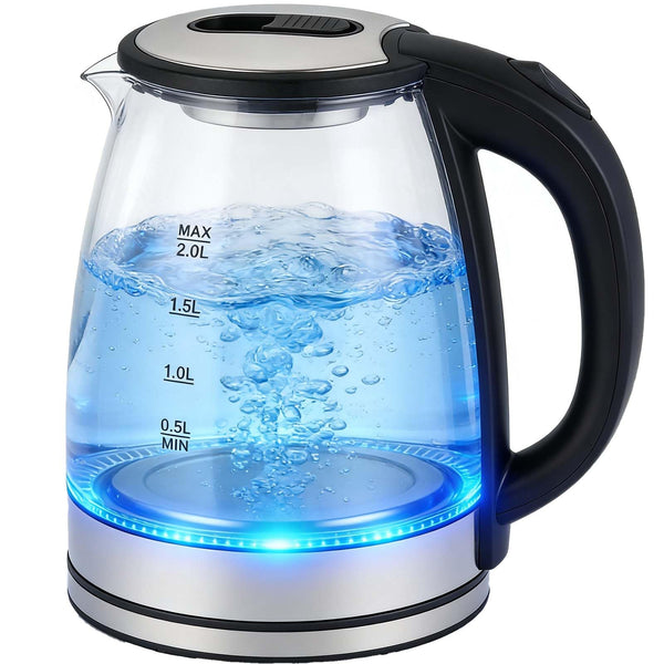 Muyuone Electric Kettle 2L Silvery Auto Shut Off Fast Boiling DEMO