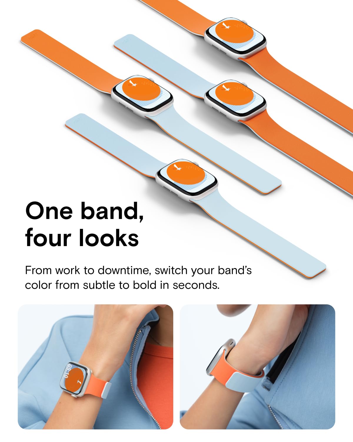 MOFT Snap Duo Magnetic Smartwatch Replacement Bands Apple Watch NEW