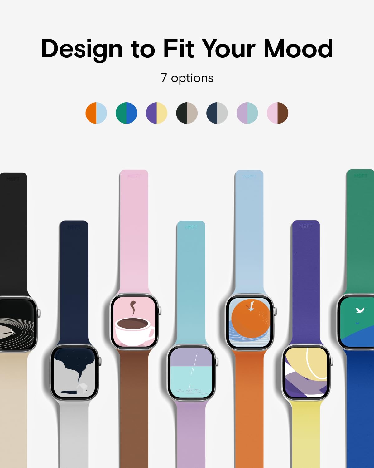 MOFT Snap Duo Magnetic Smartwatch Replacement Bands Apple Watch NEW