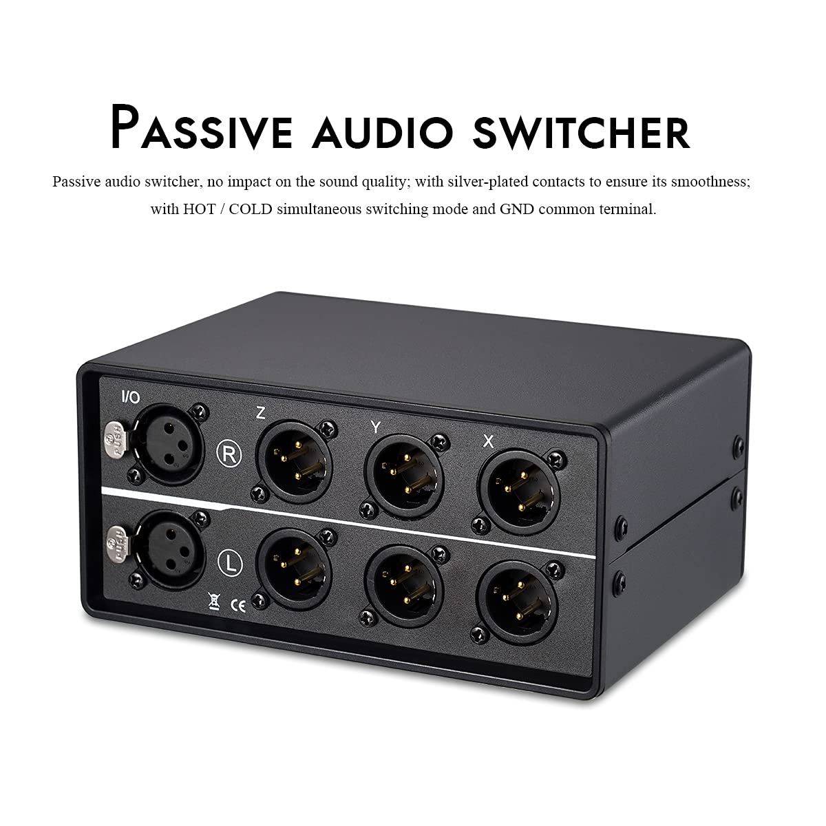 Douk Audio 3-Way XLR Selector Box Black Balanced Switch DEMO