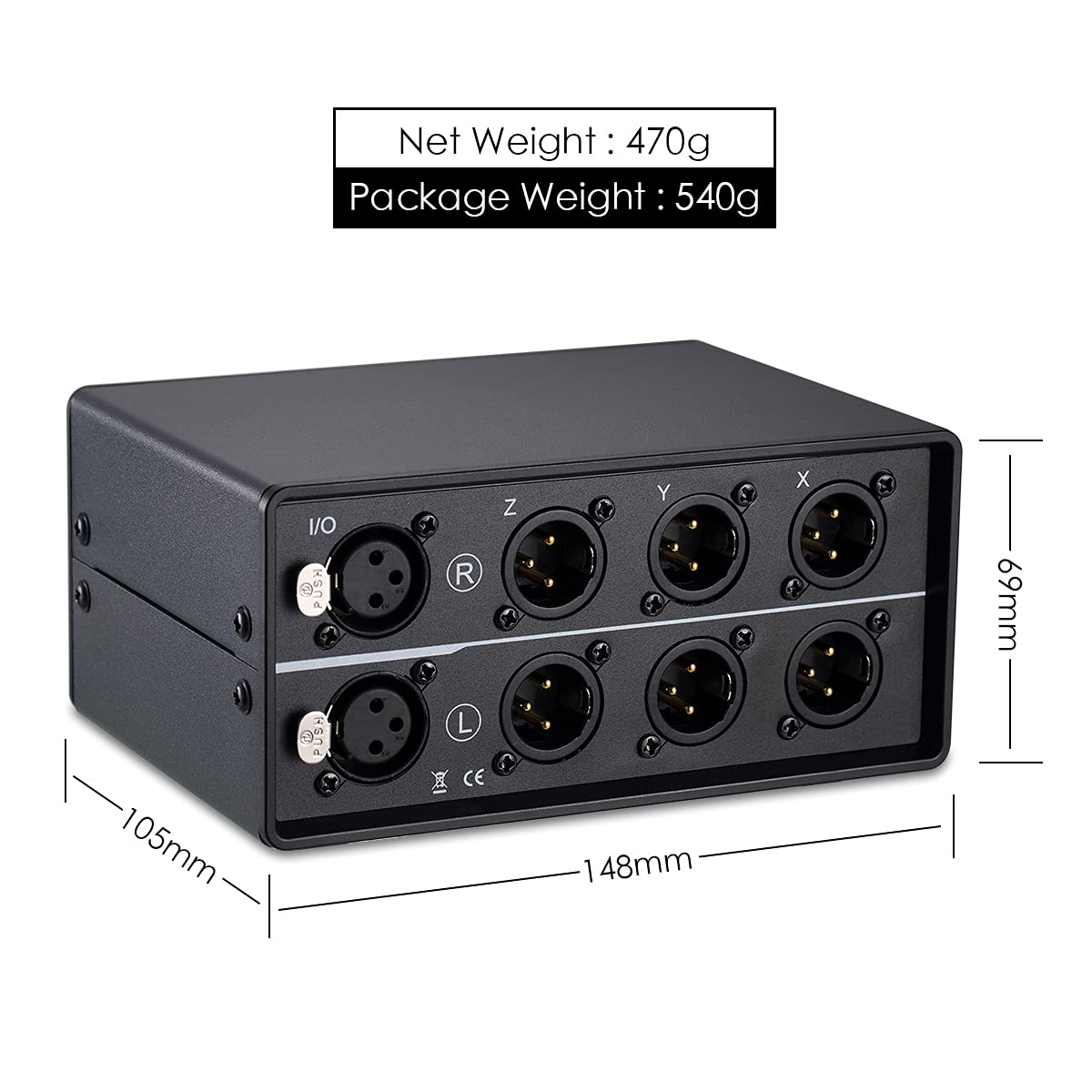 Douk Audio 3-Way XLR Selector Box Black Balanced Switch DEMO