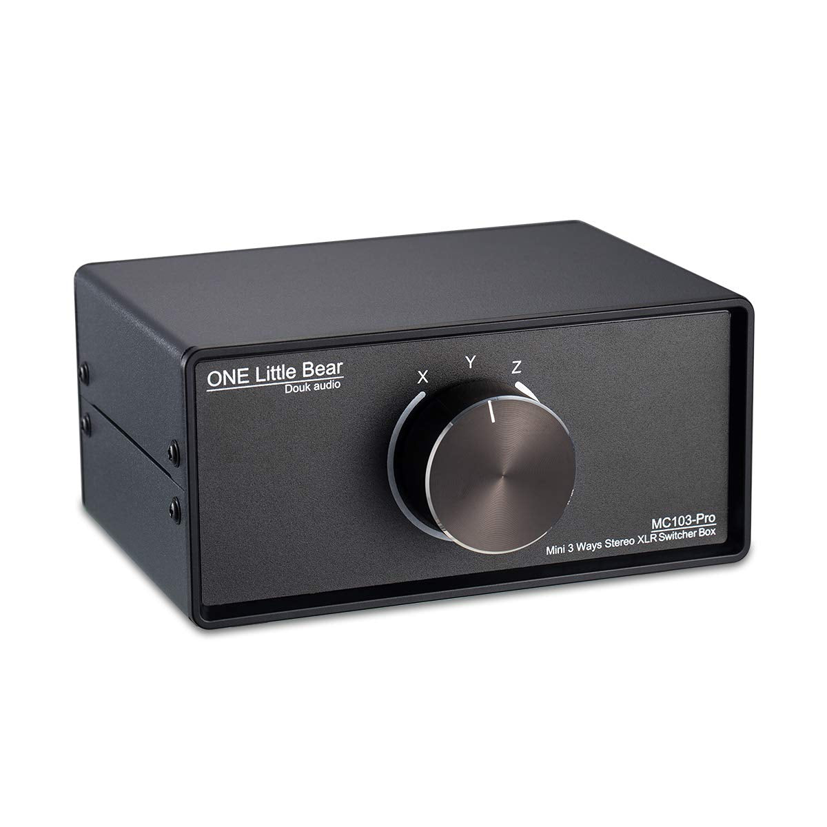 Douk Audio 3-Way XLR Selector Box Black Balanced Switch DEMO
