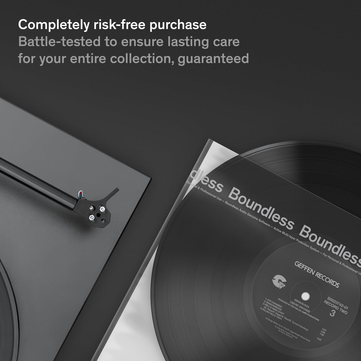 Boundless Audio Vinyl Record Sleeves Premium Inner 100 Pack Clear NEW
