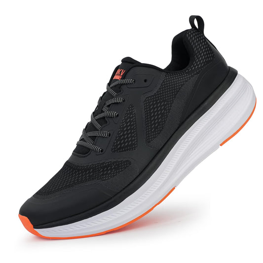 Hawkwell Road Running Shoes Wide Toe Box Black Orange Men US 18 EU52 DEMO