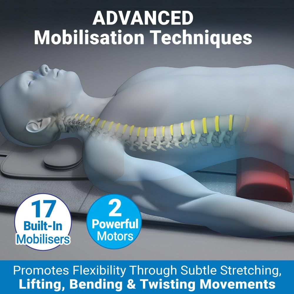 DR-HO'S Motion Solution Full Spine Stretch Exercise Mat Grey With Remote DEMO