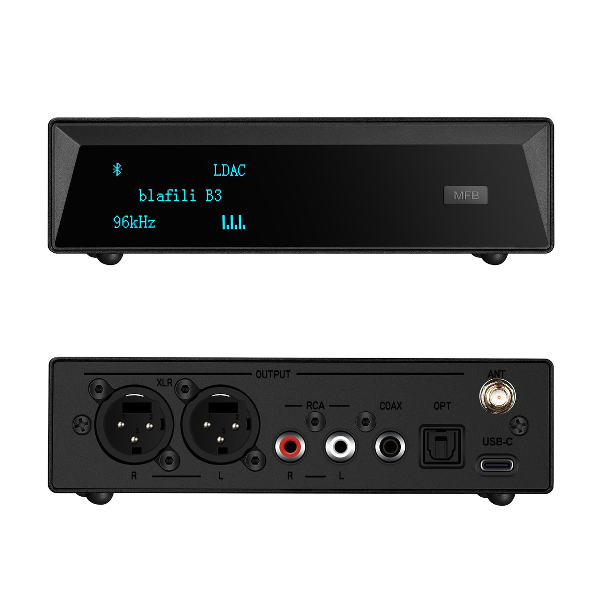 blafili Wireless Audio Receiver Bluetooth 5.1 LDAC aptX HD Black DEMO