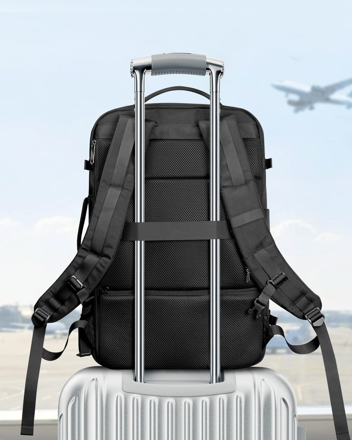 Inateck 42L Backpacks Travel Backpack Carry On Luggage Black 55cm Bag Size NEW