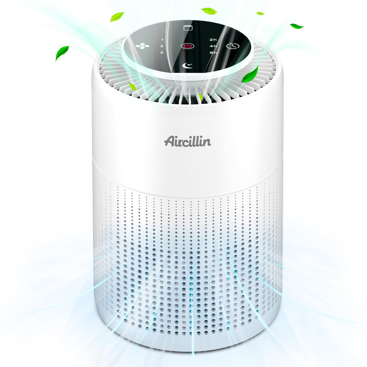 Aircillin Air Air Purifiers Purifier HEPA Filter for Home Bedroom Off White NEW