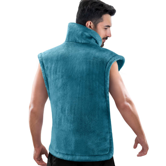 RENPHO Large Electric Heating Pad for Neck Shoulders Back Teal Blue NEW