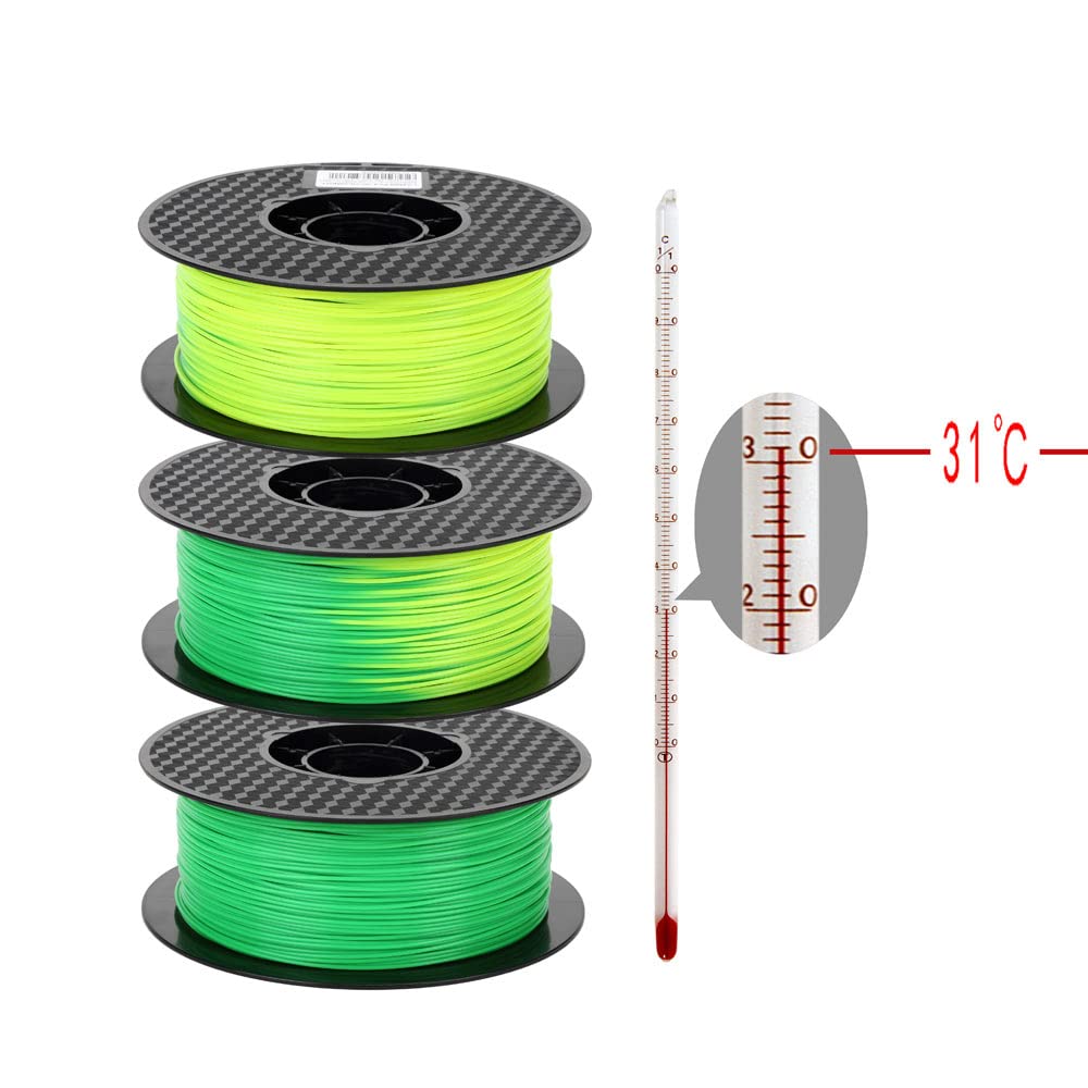 CC3D Color Printers Change PLA Filament Green to Yellow 1.75mm 3D Printer NEW