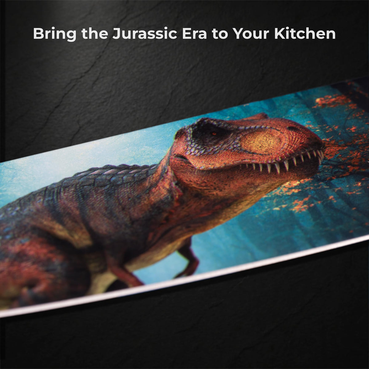 Chef's Vision 8 Inch Stainless Steel DINOSAUR Design Kitchen Knife Set NEW