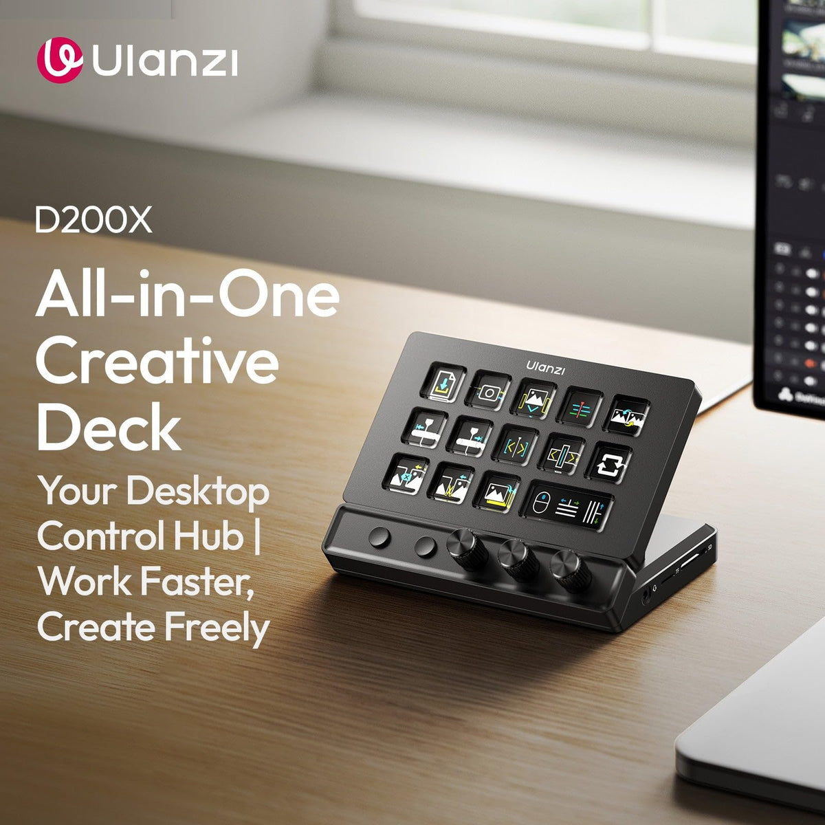 ULANZI A045 Keyboards D200X Mechanical Keyboard - Creative Deck Design NEW