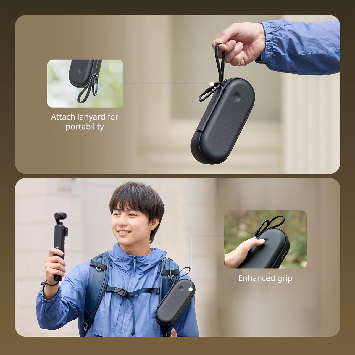 SMALLRIG Portable Protective Carrying Case for DJI Pocket Black Size 21cm NEW
