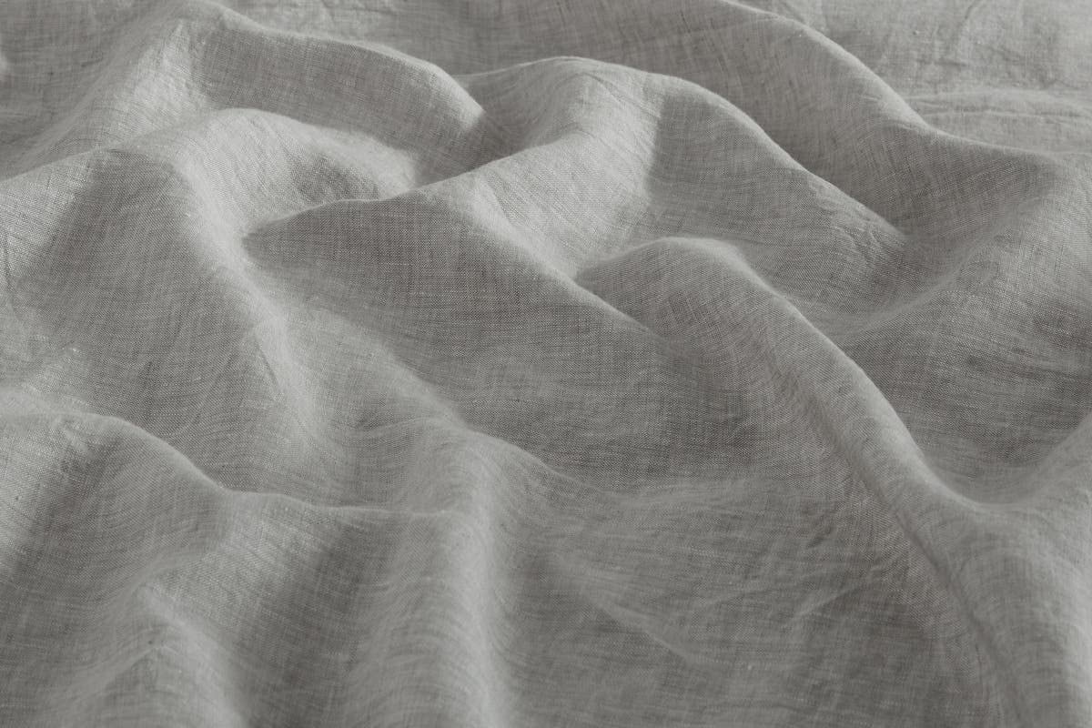 Matt Blatt Gabriel French Linen Chambray Duvet Cover - Grey KING Bed NEW