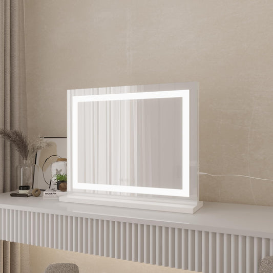Crystalux LED Vanity Mirror Hollywood Style Makeup Silver DEMO