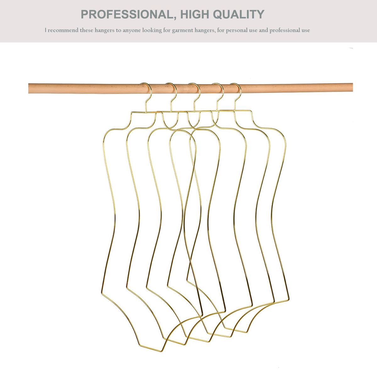 Gold Metal Bikini Hanger Full Body Shape Clothing Storage With Hooks NEW
